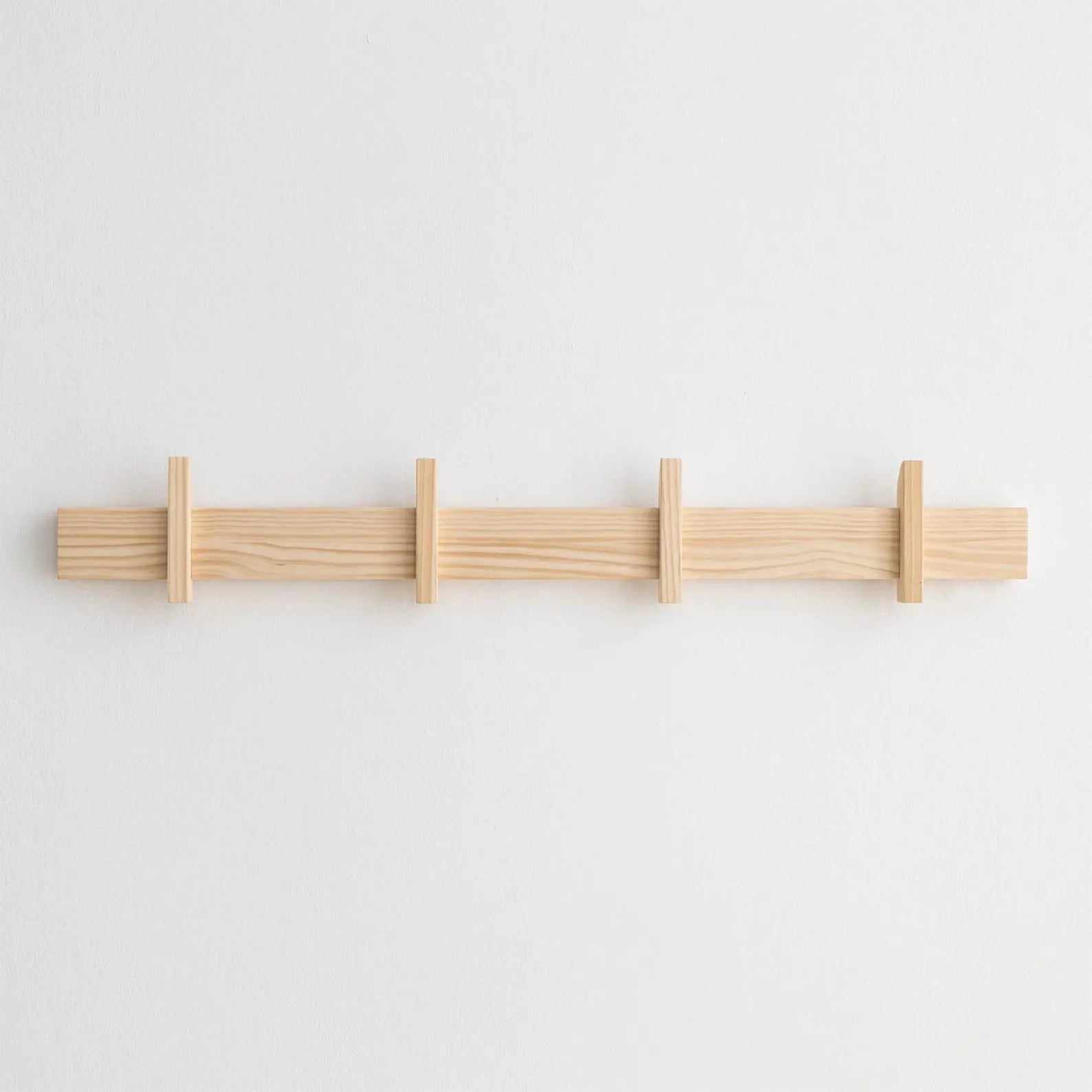 Wall-mounted coat rack, solid wood coat rack, entryway coat rack - Large Figuera