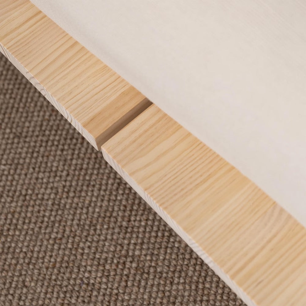 Solid wood bed, Handmade furniture, Floor bed, Bedroom bed - Serena